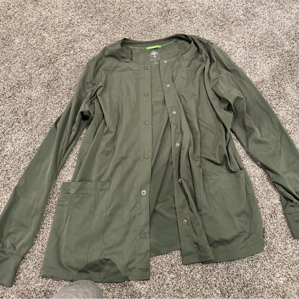 Women's Green Scrub Jacket